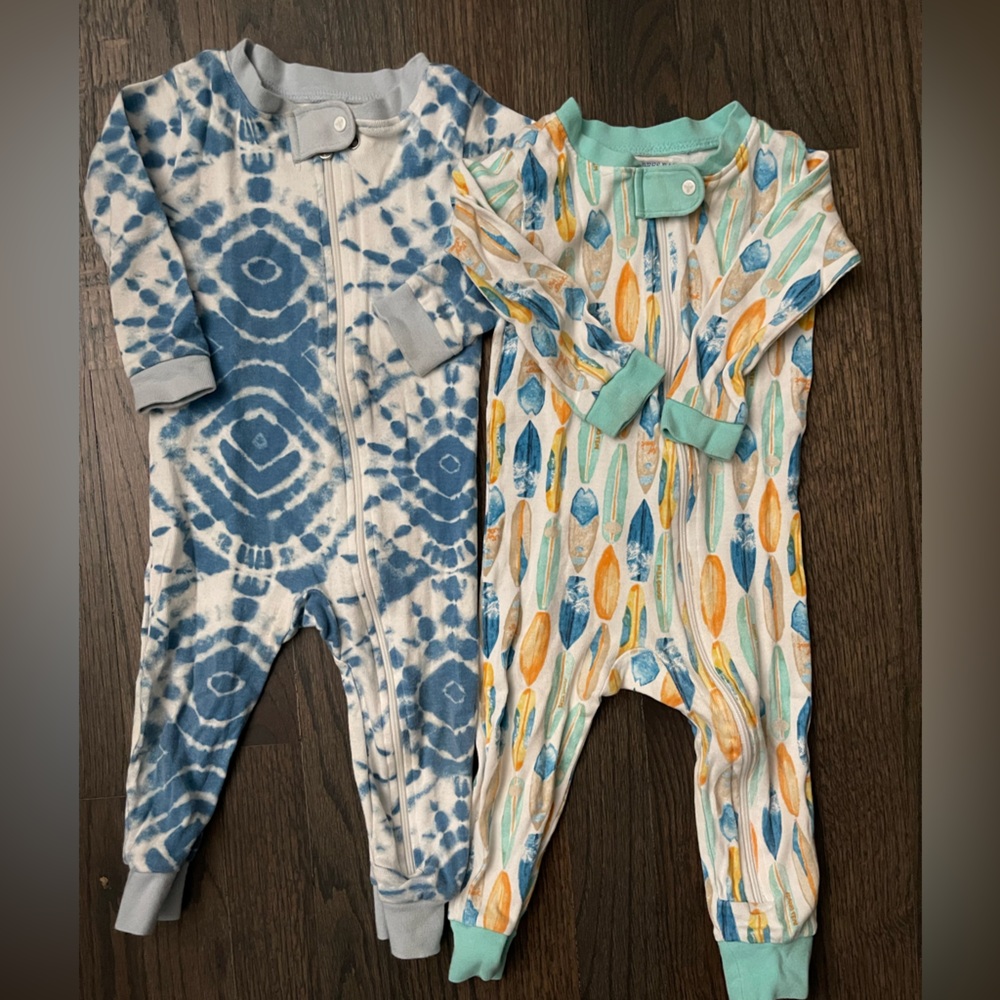 Burt’s Bees 12M zip pjs